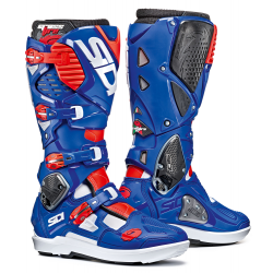 Bottes SIDI CROSSFIRE 3 SRS - Blanc / Bleu / Rouge fluo