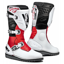 Bottes trial SIDI ZERO.1 - Blanc / Rouge