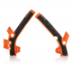 Protections de cadre ACERBIS X-GRIP - KTM/HVA 85 '13/17 - Orange / Noir