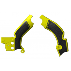 Protections de cadre ACERBIS X-GRIP - SUZUKI RMZ450 '08/17 - Jaune / Noir