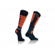 Chaussettes ACERBIS MX IMPACT - Bleu / Orange fluo