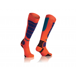 Chaussettes ACERBIS MX IMPACT - Orange fluo / Bleu