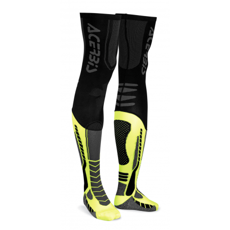 Chaussettes hautes ACERBIS X-LEG PRO - Noir / Jaune fluo