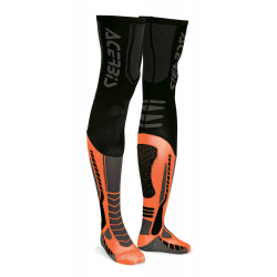 Chaussettes hautes ACERBIS X-LEG PRO - Noir / Orange fluo