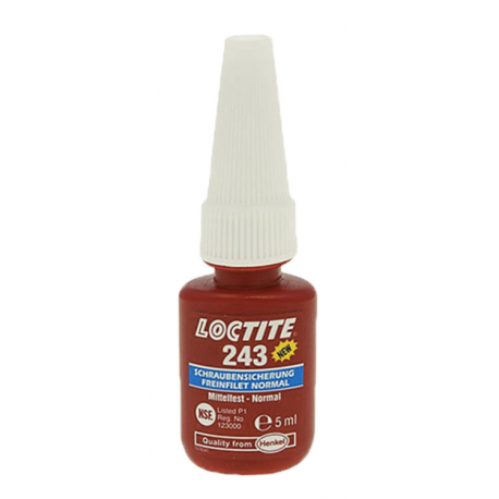 Loctite 243 Frein filet moyen - Flacon 5mL