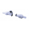 Raccord rapide MOTION PRO Ø8mm double blocage blanc