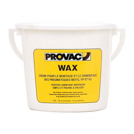 Crème de montage pneu PROVAC WAX - seau de 1kg