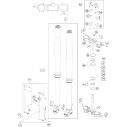 Fourche et Tés HUSQVARNA 450/501 FE 2014