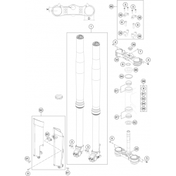 Fourche et Tés HUSQVARNA 450/501 FE 2015