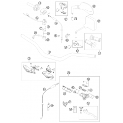 Guidon et commandes HUSABERG 125 TE 2013 