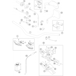 Guidon et commandes HUSABERG 250/300 TE 2013 