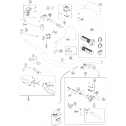 Guidon et commandes HUSQVARNA 250/350/450 FE 2017 