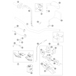 Guidon et commandes HUSABERG 450/501 FE 2013 
