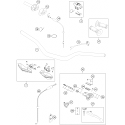 Guidon et commandes HUSQVARNA 125 TC 2014 