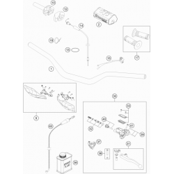 Guidon et commandes HUSQVARNA 125 TC 2016 