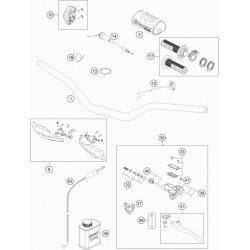 Guidon et commandes HUSQVARNA 125/250 TC 2017 