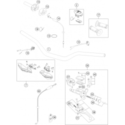 Guidon et commandes HUSQVARNA 250 TC 2014 