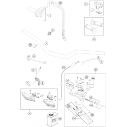 Guidon et commandes HUSQVARNA 250/350/450 FC 2014 