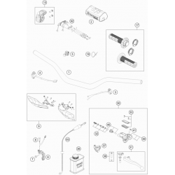 Guidon et commandes HUSQVARNA 250/350 FC 2016 