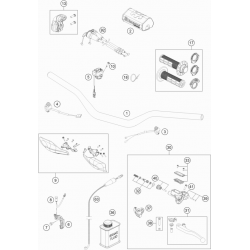 Guidon et commandes HUSQVARNA 250/350/450 FC 2017 