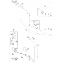 Guidon et commandes HUSQVARNA 85 TC 17/14 19/16 2014 