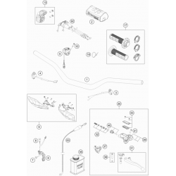 Guidon et commandes HUSQVARNA 450 FS 2017 