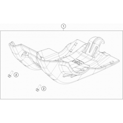 Sabot moteur HUSQVARNA 250/350 FE 2017