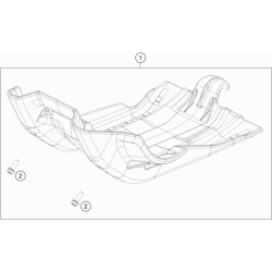 Sabot moteur HUSQVARNA 450/501 FE 2017