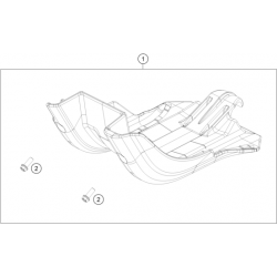 Sabot moteur HUSQVARNA 125 TX 2017