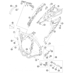 Cadre et boucle arrière HUSABERG 125 TE 2013