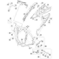 Cadre et boucle arrière HUSABERG 250/300 TE 2013