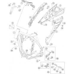 Cadre et boucle arrière HUSQVARNA 250/300 TE 2016