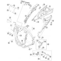 Cadre et boucle arrière HUSABERG 250 FE 2013