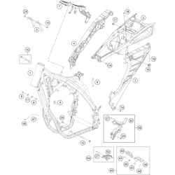 Cadre et boucle arrière HUSABERG 250/350 FE 2014