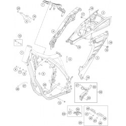 Cadre et boucle arrière HUSQVARNA 250/350 FE 2014