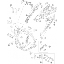 Cadre et boucle arrière HUSQVARNA 450 FE 2014