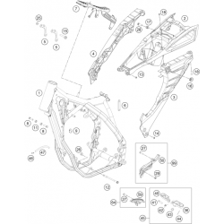 Cadre et boucle arrière HUSQVARNA 250/350 FC 2014