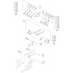 Biellettes suspension HUSQVARNA CROSS/SM 2T/4T TC/FC 2017
