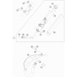 Échappement 2T HUSQVARNA 250/300 TE 2017