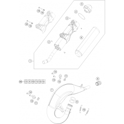 Échappement 2T HUSQVARNA 125 TC 2016