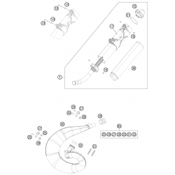 Échappement 2T HUSQVARNA 250 TC 2014/2015