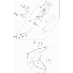 Échappement 2T HUSQVARNA 250 TC 2017