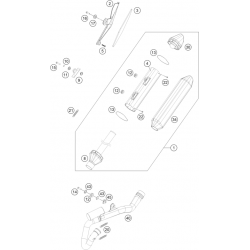 Échappement 4T HUSQVARNA 250 FC 2014/2015