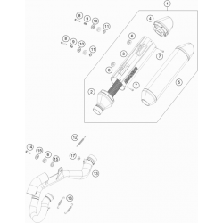 Échappement 4T HUSQVARNA 350 FC 2017