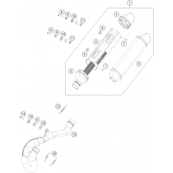 Échappement 4T HUSQVARNA 450 FC 2016