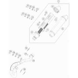 Échappement 4T HUSQVARNA 450 FC/FS 2017