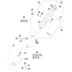 Échappement 2T HUSQVARNA 85 TC 17/14 19/16 2014/2015