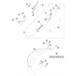 Échappement 2T HUSQVARNA 125 TE 2014/2015