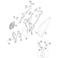 Filtre a air et boîte a air HUSABERG 125 TE 2013