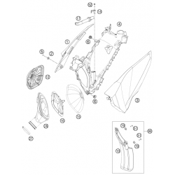 Filtre a air et boîte a air HUSABERG 250/300 TE 2013